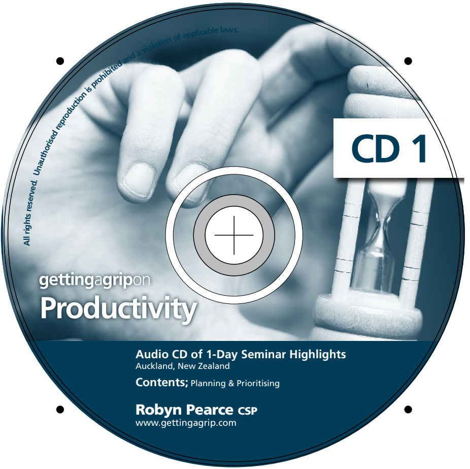 Getting a Grip on Productivity Seminar Highlights (2 Disc CD Set)